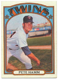 1972 Topps Baseball Cards      501     Pete Hamm